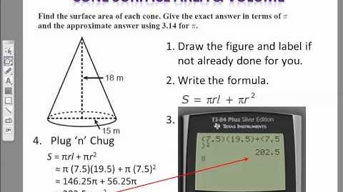 SU2 Cone Surface Area and Volume, Pt 1