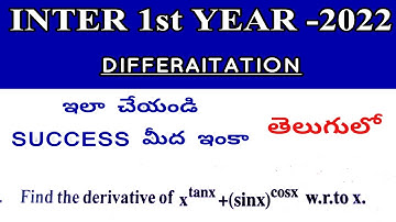 #DIFFERENTIATION#MATHS-1B# INTER 1st YEAR @NanajiGonnabathula