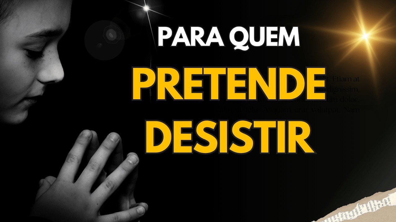 Para Quem Pensa Em Desistir. Assista Essa Mensagem.