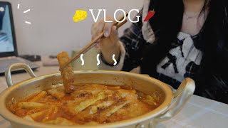 ENG) vlog 입 터진 집순이 자취생 먹부림🥩ㅣ양념게장.피클김장.김피탕.돈까스떡볶이.삼겹살.된장찌개