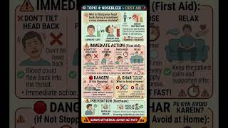 NOSEBLEED (Epistaxis) -FIRST AID🏥🚨🧰#epistaxis #nosebleed #treatment #studymedpro#goviral #fyp #trend