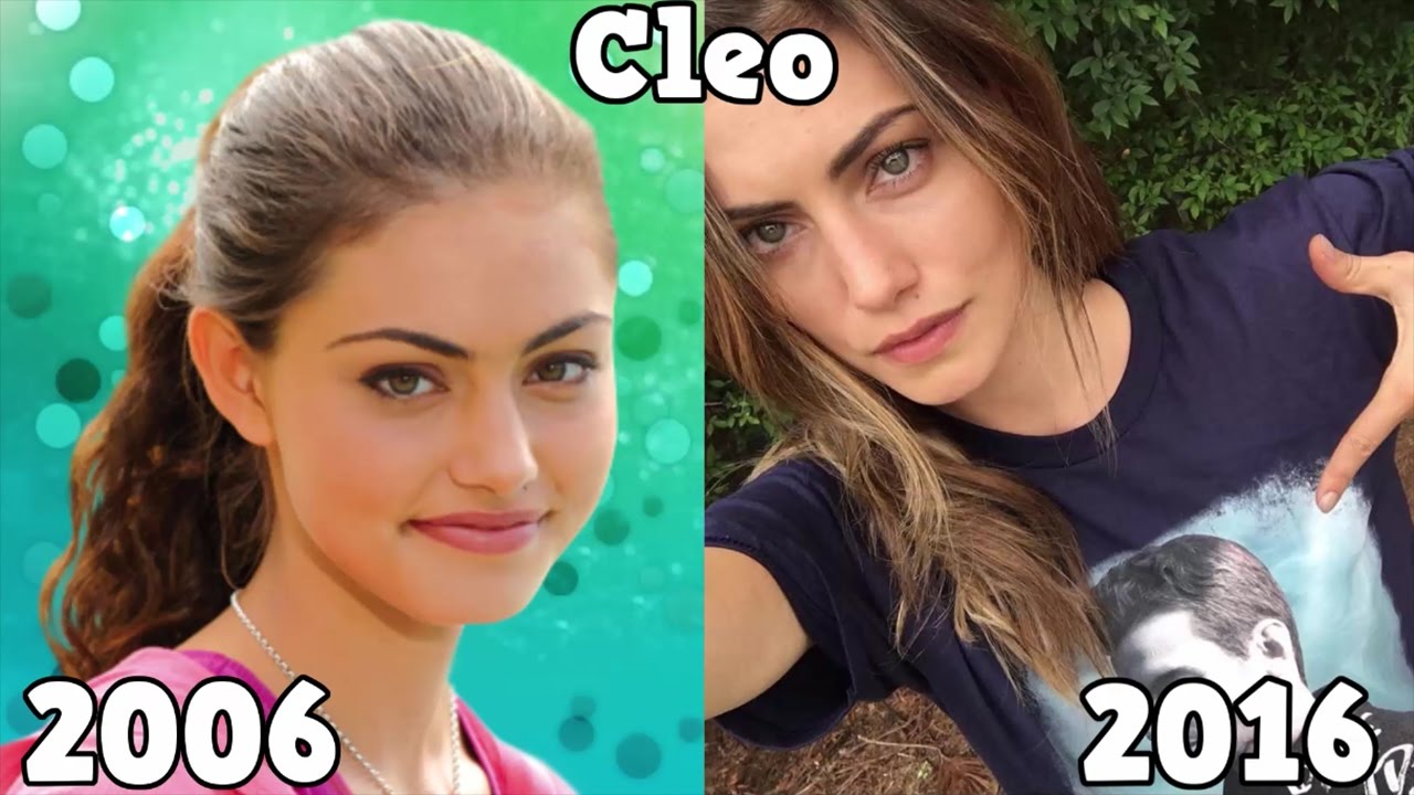 antes e depois dos personagens de h2o #h2ojustaddwater #h2o #h2omenina