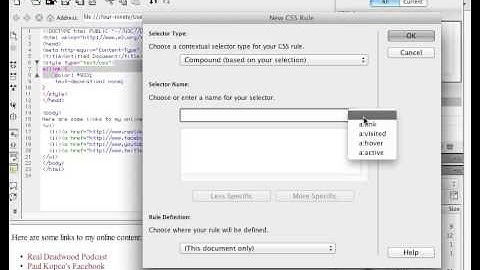 How to make fancy rollover links with CSS in Dreamweaver CS5