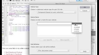 How to make fancy rollover links with CSS in Dreamweaver CS5