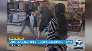 Video shows customer confront, scuffle with alleged thief at store