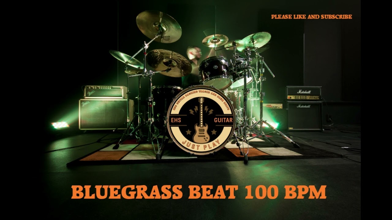 DRUM TRACK 4/4 BLUEGRASS 100 BPM