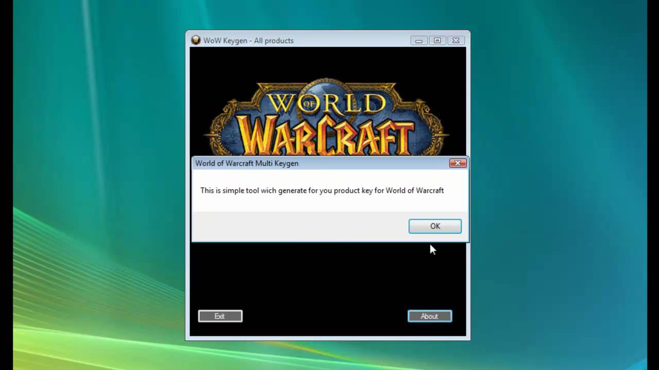World of Warcraft KeyGen All versions - YouTube