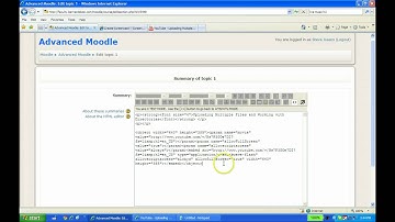 Embedding a Video into Your Moodle Course