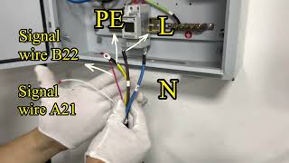 feyree Taurus wallbox DLB Function ev charging station with Energy Meter wiring shows