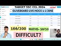 Oliveboardcgl2024pre mock test todaysolutions12junehow to do analysisoliveboardsscmaths