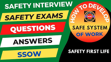 A safe system of Work | how to develop and implement a safe system of work #safetyfirstlife #hse PTW