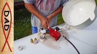 Propane generator fixed - How to change propane high pressure regulator