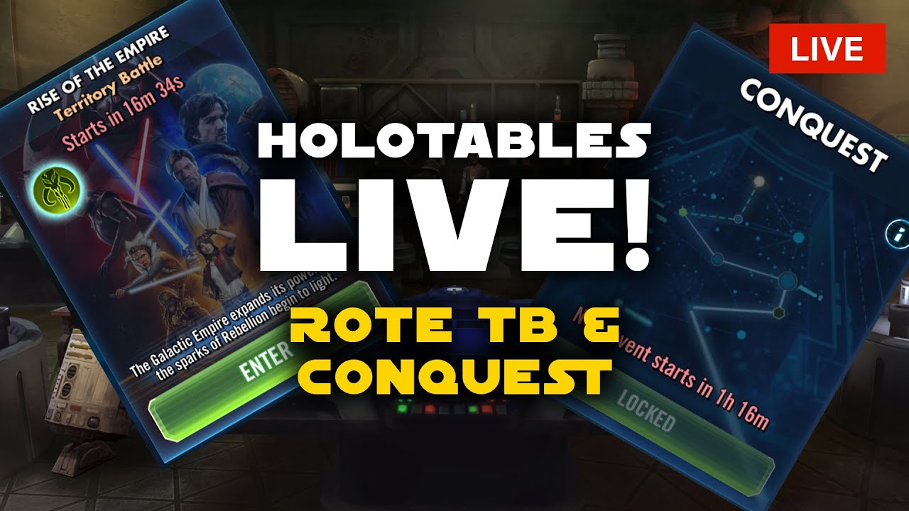 Random Monday Stream - ROTE TB Sector 1 & Conquest Vol 13 S1, maybe S2? | SWGOH