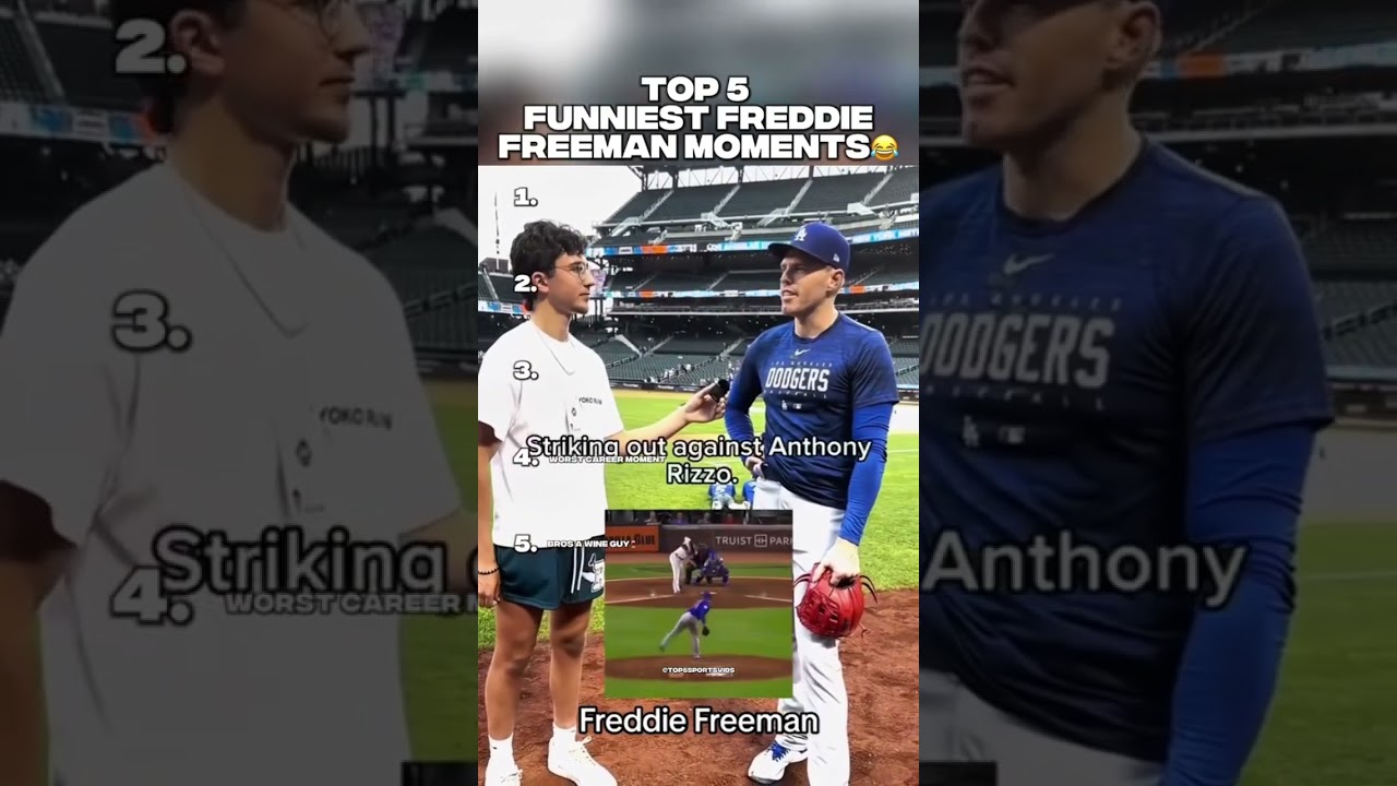 TOP 5 FUNNIEST FREDDIE FREEMAN MOMENTS🤣 
