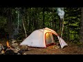 Hot Tent Camping With Hiking Tent