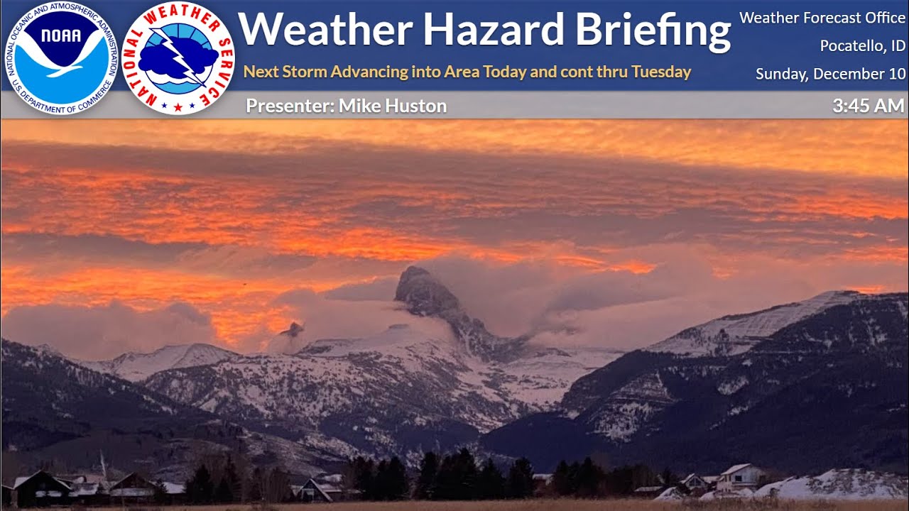 12/10/23 Hazard Briefing - Incoming storm for Today and Monday - YouTube