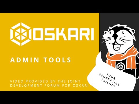 Oskari admin tools for adding map layers and user rights