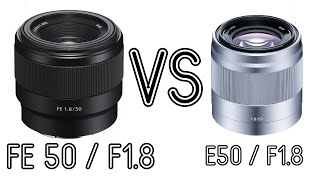So sánh Sony Sel 50mm F1.8 vs FE 50mm F1.8 (Alpha A6x00)
