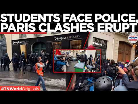 PARIS ERUPTS: Riot Police Charge Students as Sciences Po Blockade Turns Violent | Times Now World