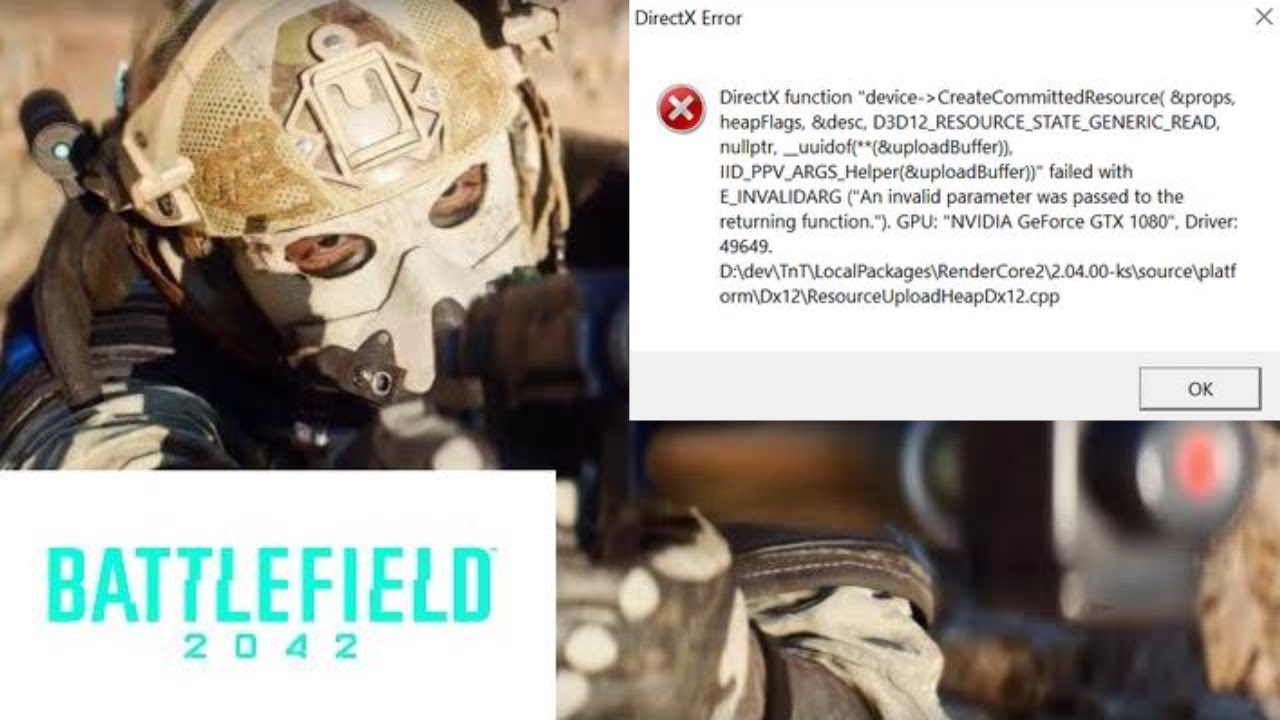 DirectX Crash Fix for Battlefield 2042
