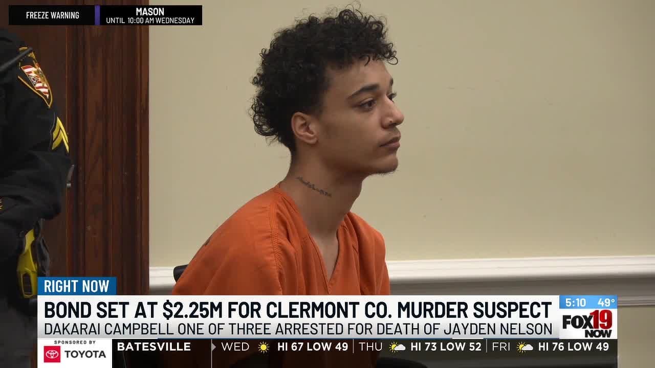 Bond set at $2.25 million for Clermont County murder suspect - YouTube