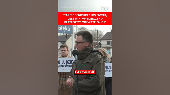 Seniorka przyszła na spotkanie. Zaczęła ostro dyskutować z Hołownią