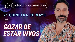 Gozar de estar Vivos ‍♀  Tránsitos Astrológicos de la 2da Quincena de Mayo.