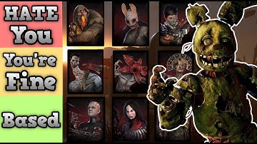 Ranking How Much I HATE You Based Off Your DBD Killer Main