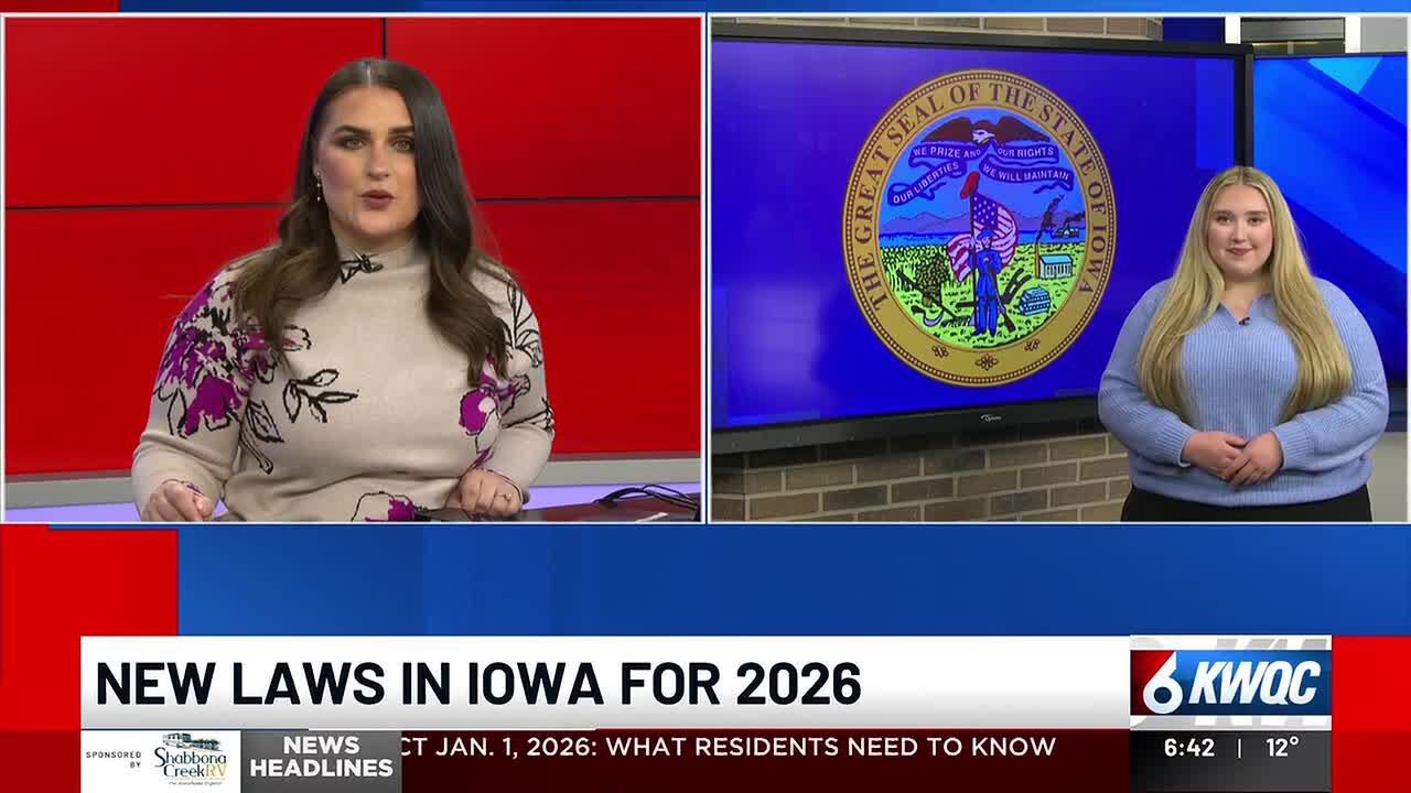 New Iowa laws taking effect in 2026 - YouTube