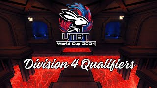 Division 4 Qualifier Maps Playthrough | UTBT.net World Cup 2024