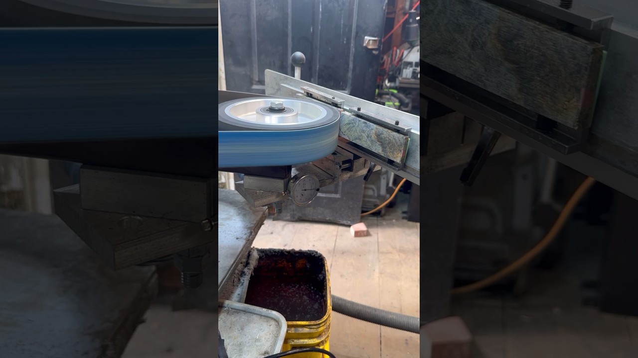 TR Maker wood block holder demo. These work well with a surface grinder to flatten handle material.