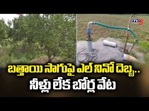 చుక్క నీటి కోసం యుద్ధం..El Nino Effect On Batayi Crop in Nalgonda | Farmers Face Water Crisis | TV5 - TV5NEWS