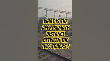 What is the approximate distance between the two tracks #train​ #trainfact​ #trainvideos #shorts