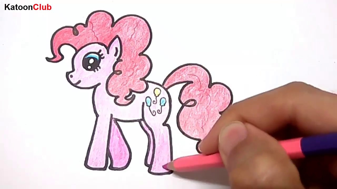 How to Draw Pinkie Pie My Little Pony Easy for Kids Step by Step - YouTube