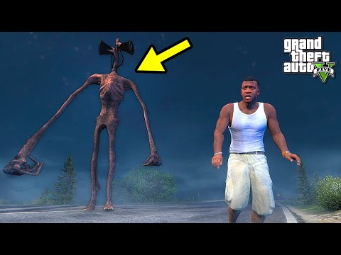 МЫ НАШЛИ СИРЕНОГОЛОВОГО И ОН ОХОТИТСЯ НА НАС В ГТА 5 МОДЫ ИГРЫ ВИДЕО СЕКРЕТ SIREN HEAD GTA 5 MODS