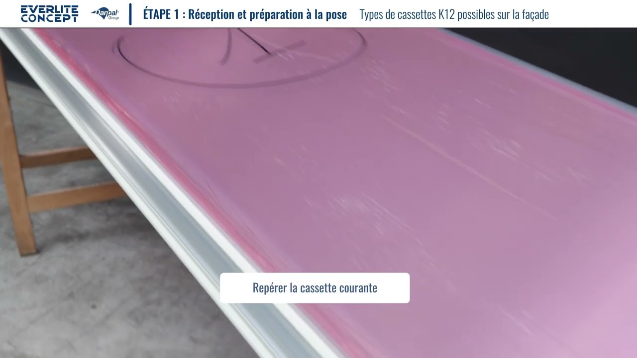 Les types de cassettes K12 possibles sur votre façade