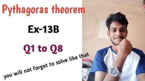 Pythagoras theorem class 9 icse Selina Ex-13B|| chapter 13|| Selina|| icse board /isc|| math