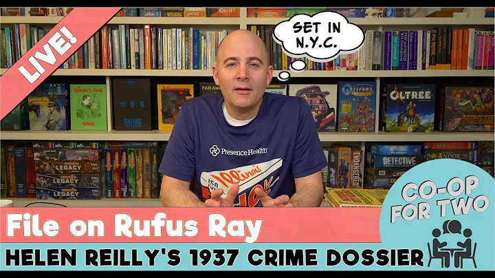 1937 Crime Dossier, File on Rufus Ray by Helen Reilly - Part 1