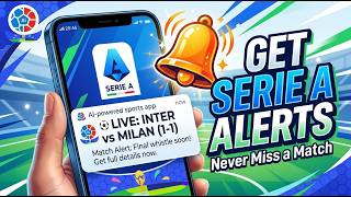 Serie A नोटिफिकेशन कैसे प्राप्त करें screenshot 1