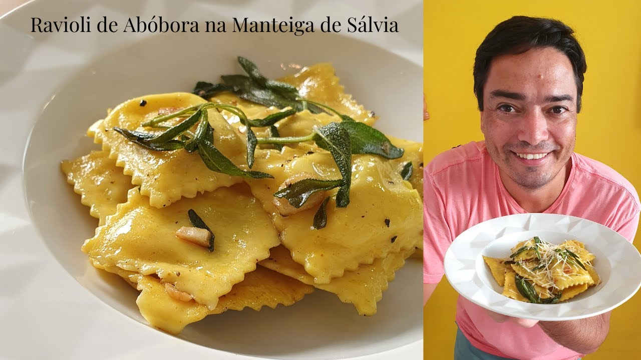 Ravioli de Abóbora na Manteiga de Sálvia - Minha Cozinha Amarela
