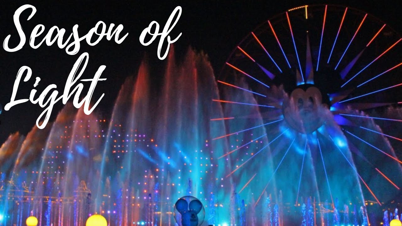 World of Color Season of Light Holiday Show at Disney California