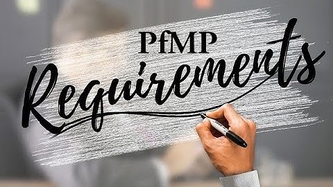 Portfolio Management Professional - PfMP Prerequisites