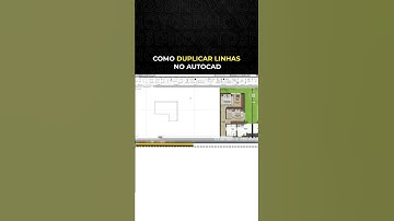 COMO DUPLICAR LINHAS NO AUTOCAD #SHORTS