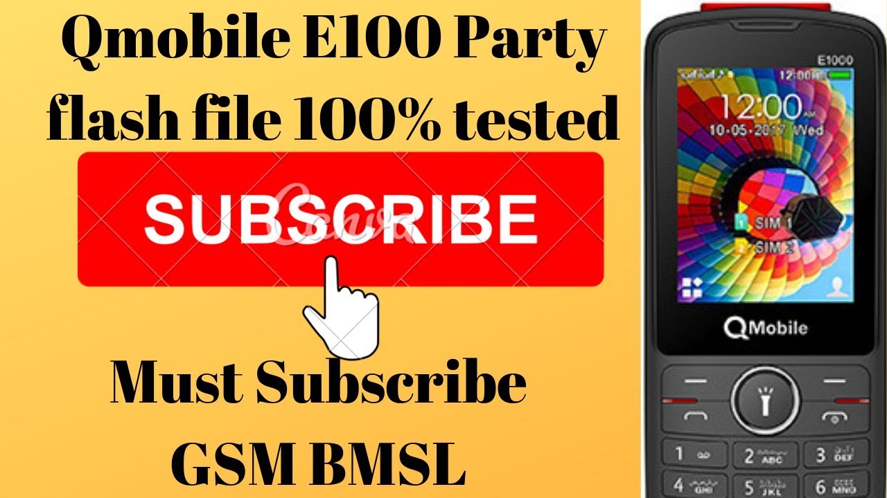 qmobile e100 flash file