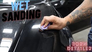 Will Wet Sanding / dry sanding Remove This Scratch? Come find Out | Born Detailer