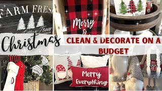NEW 2022 AFFORDABLE CHRISTMAS CLEAN AND DECORATE/ SIMPLE CHRISTMAS DECOR #AFFORDABLECHRISTMASIDEAS