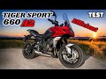 Essai triumph tiger sport 660 a2 2023 un super trail routier 3 cylindres  langlaise 