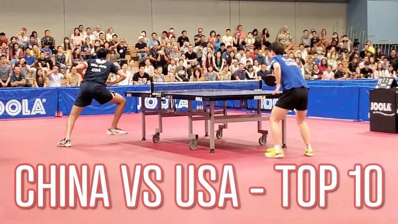 Chinese National Women's Team vs The USA Men's Team - TOP 10
