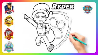 How to Draw Paw Patrol Movie 🚀 Drawing Paw Patrol Ryder
