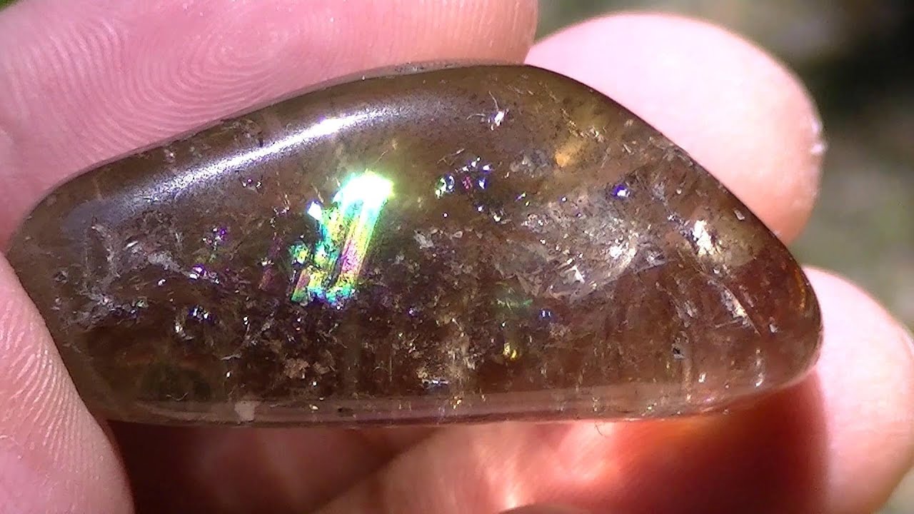 Smoky quartz polished (SiO2) Quartzo fumé, Quartzo fumado